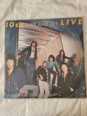 10cc "Live and Let Live" 2 LP Vinyl Album - Blue/Yellow Cover